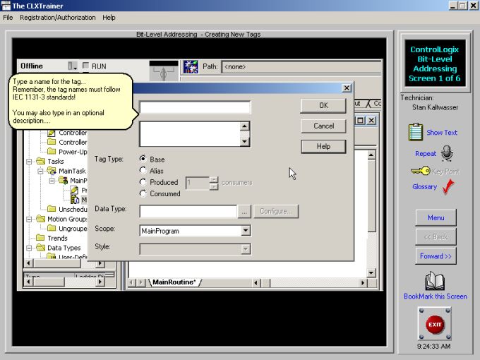 CLXTrainer CBT for ControlLogix with RSLogix 5000 Process Automation Controller (PAC) overview (Certificate Course)